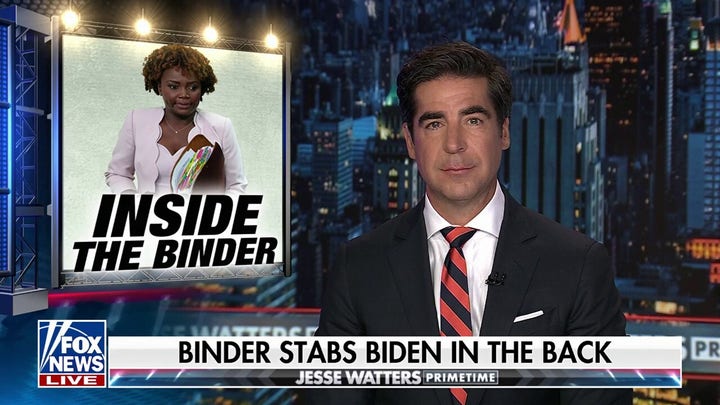 Jesse Watters unpacks Karine Jean-Pierre’s ‘backstabbing book’