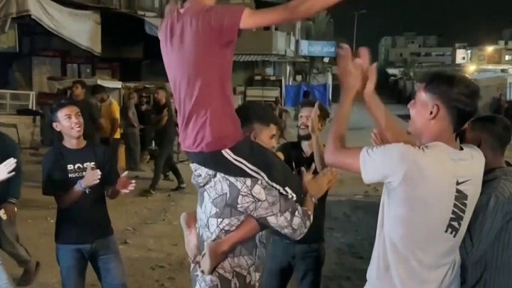 Palestinians react to first phase of ceasfire